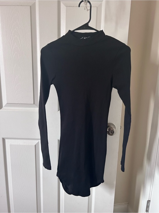 Fashion Nova Dresses & Skirts - Fashion Nova Black Long Sleeve Ribbed Bodycon Dress